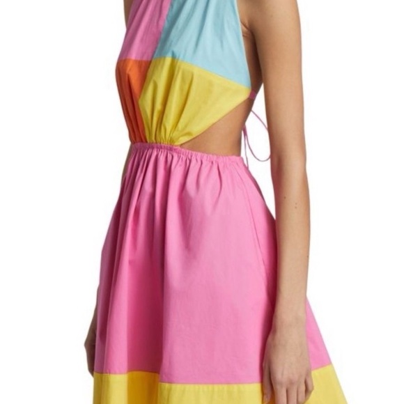 STAUD Dresses & Skirts - Staud Colorblock Pink Summer Dress